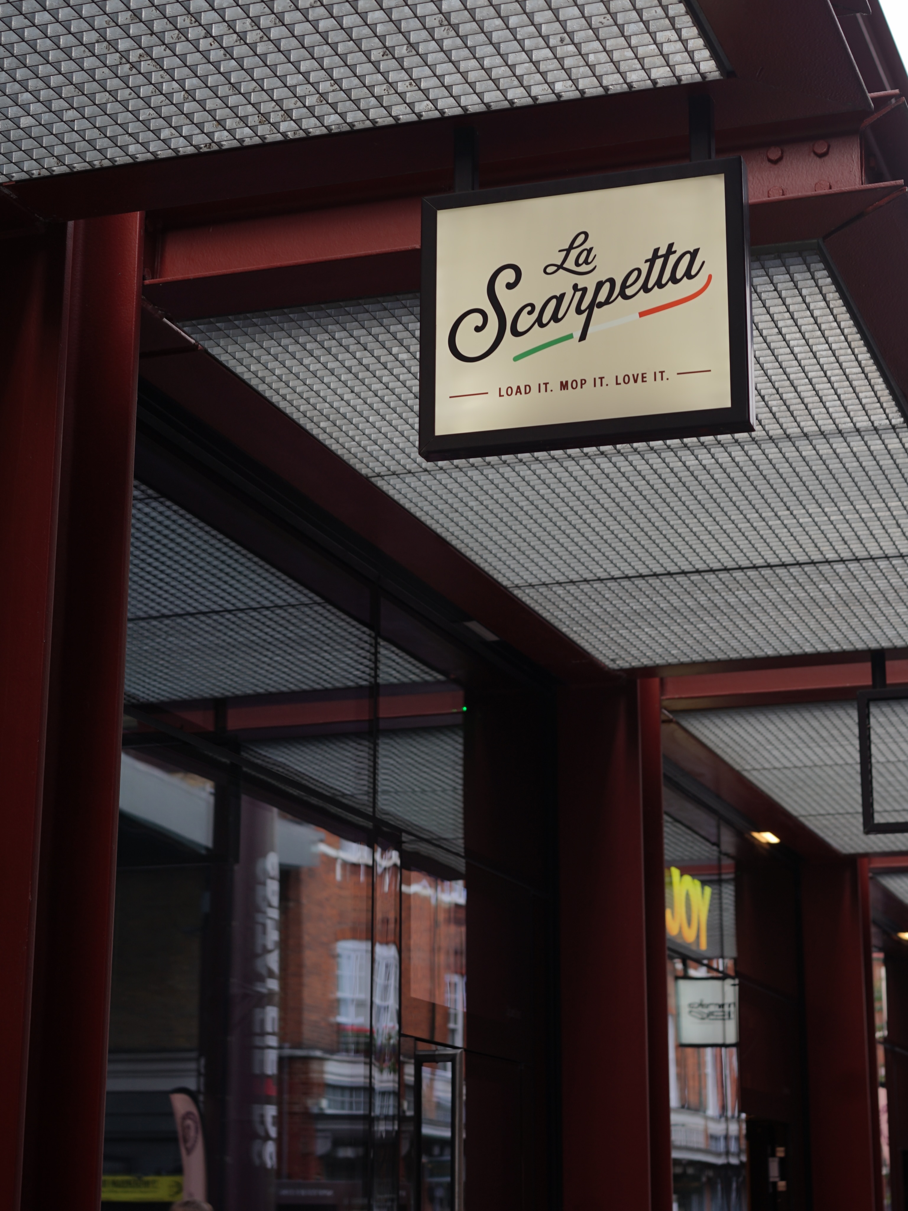 La Scarpetta Street Sign and Shopfront
